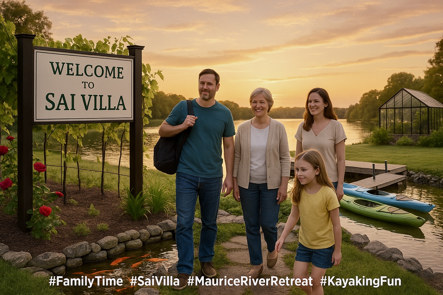 Welcome 🙏 Rob & Family to Sai Villa